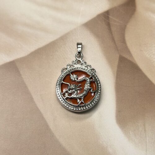 Red Jasper Dragon Pendant