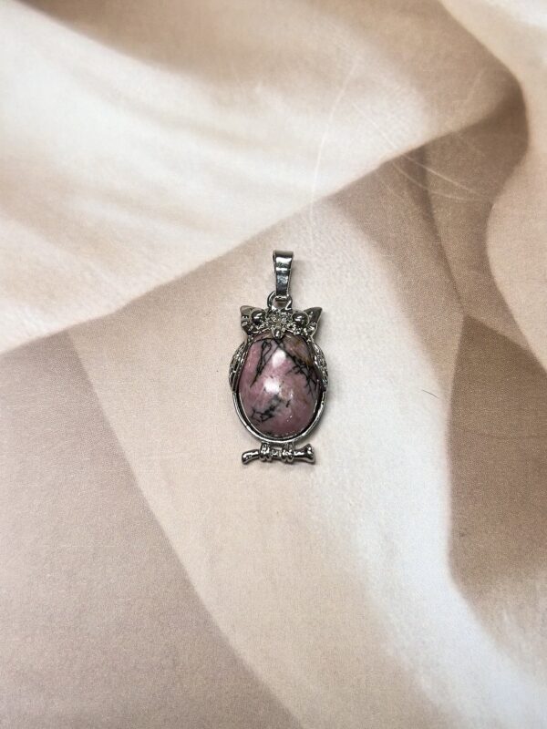 IMG_1279 Rhodonite Owl Pendant