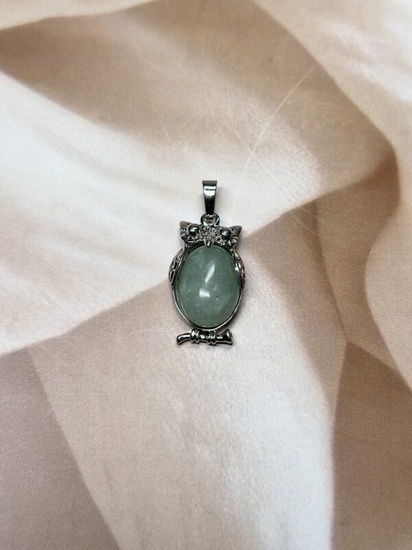IMG_1311 Green Aventurine Owl Pendant