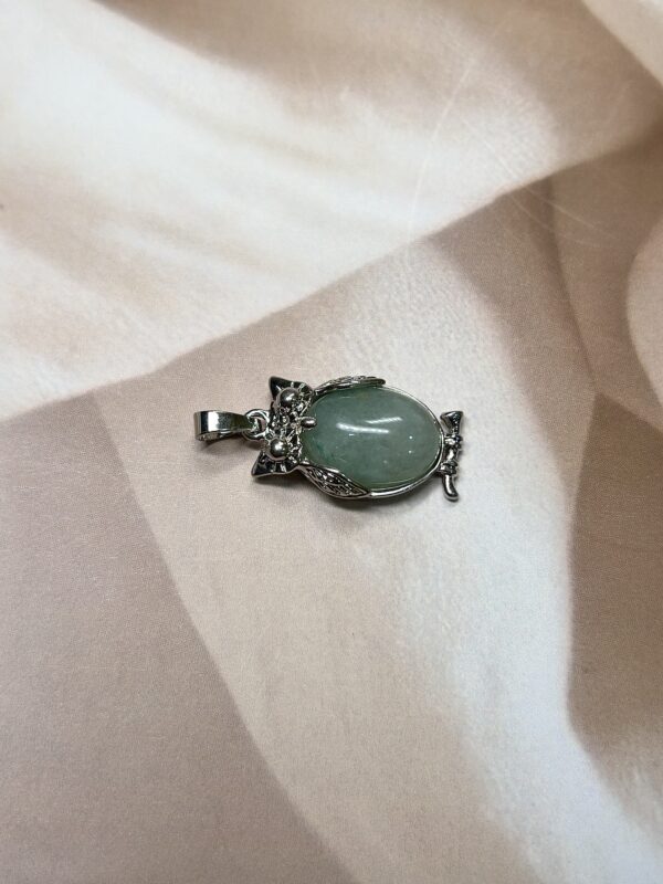 IMG_1312 Green Aventurine Owl Pendant