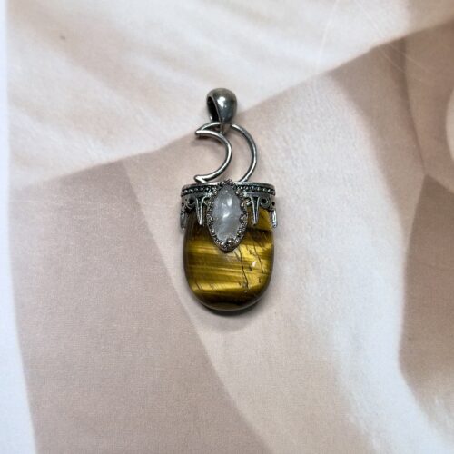 Tiger Eye Moonlight Pendant