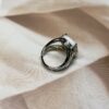 IMG_1343 Howlite Round Ring | German Silver