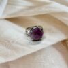 IMG_1345 Amethyst Round Ring | German Silver