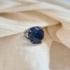 Lapis Lazuli Round Ring | German Silver