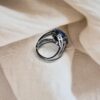 Lapis Lazuli Round Ring | German Silver