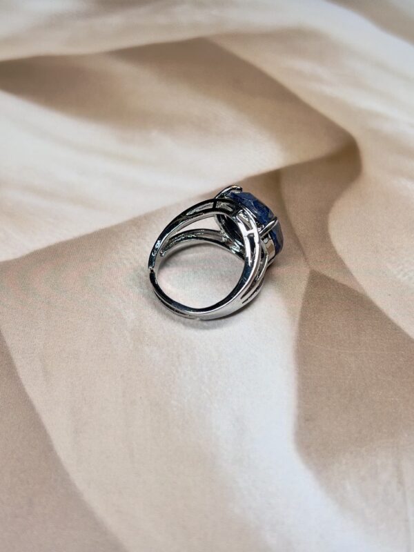 Lapis Lazuli Round Ring | German Silver