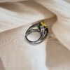 IMG_1372 Tiger Eye Round Ring | German Silver