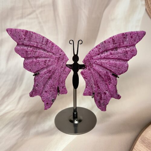 Honeycomb Ruby Butterfly Statement Piece
