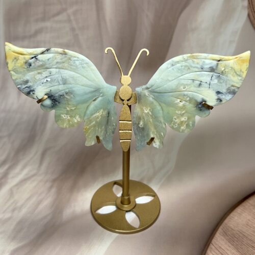 Chrysoprase Butterfly Statement Piece