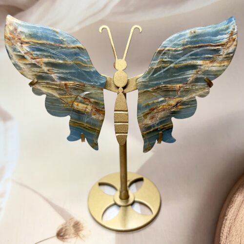 Blue Onyx Butterfly Statement Piece