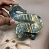 Blue-Golden Flash Labradorite Snake | 263 GM | Collector's Piece