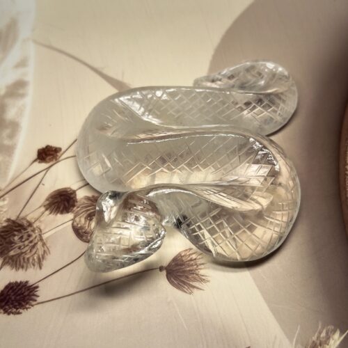 Clear Quartz Snake | 360 GM | Collector's Piece