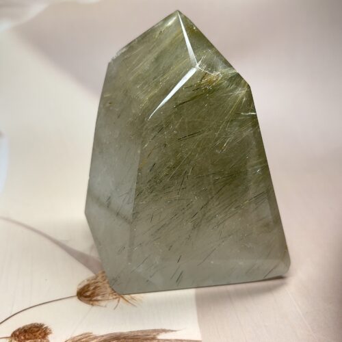 Golden Rutile Quartz Freeform | Richly Included | 443 GM | Premium Collectible