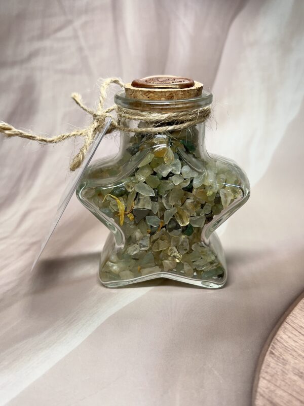 Abundance Intention Bottle | Citrine • Green Aventurine • Pyrite