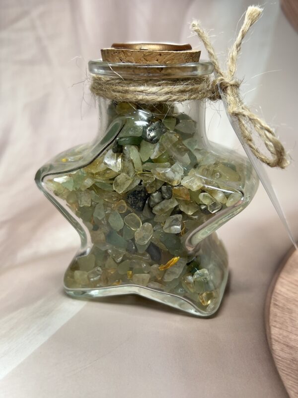 Abundance Intention Bottle | Citrine • Green Aventurine • Pyrite