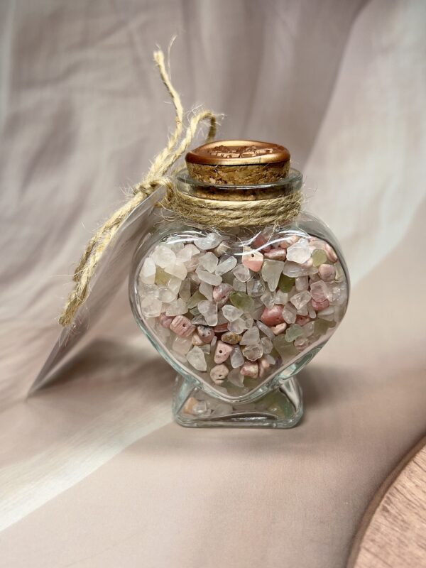 Love Intention Bottle | Rose Quartz • Rhodonite • Green Aventurine