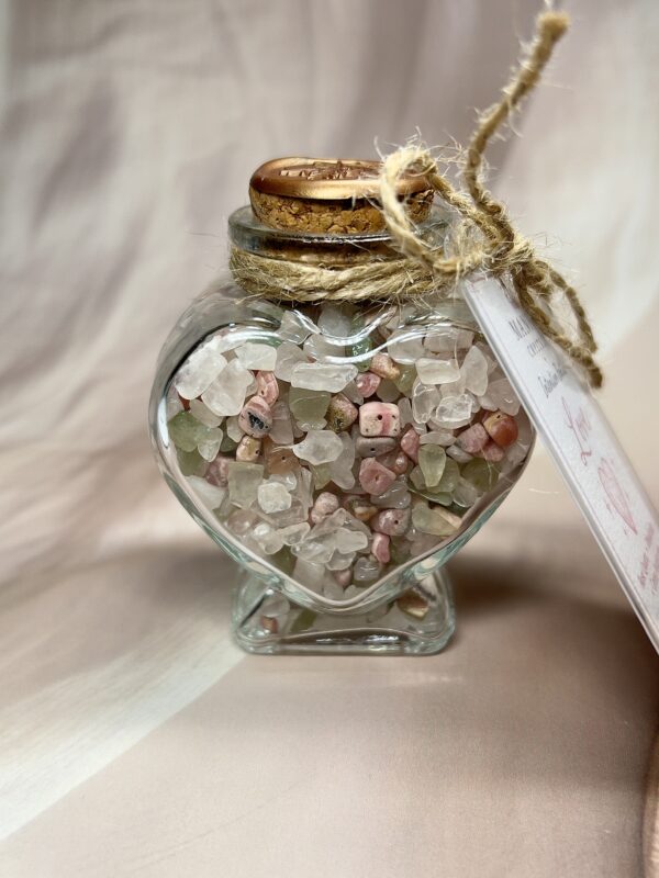 Love Intention Bottle | Rose Quartz • Rhodonite • Green Aventurine