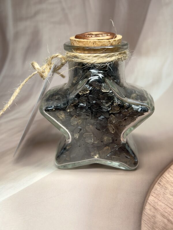 Protection Intention Bottle | Black Obsidian • Black Tourmaline • Smoky Quartz