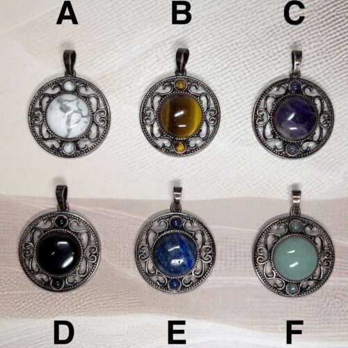 9EE2C4F3-FFAE-4DB4-BA97-165954A8A684_1_201_a Celestial Orbit Pendants | 6 Crystal Variations | German Silver