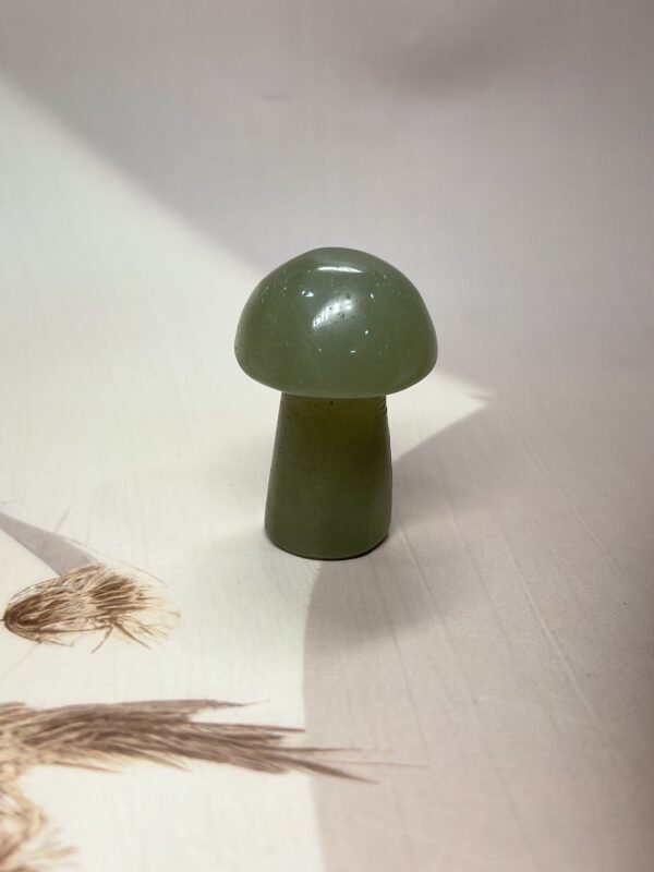 Green Aventurine Mushroom Carving | Abundance, Fertility & Prosperity