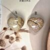 Flower Agate Heart Stones | 87 GM