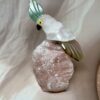 Clear Quartz Bird + Rose Quartz Cluster Statement Piece | 244 GM | Premium