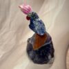 Sodalite Bird + Amethyst Cluster Statement Piece | 303 GM | Premium