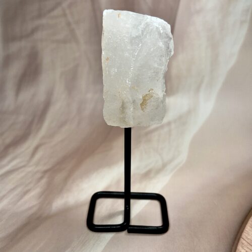 Clear Quartz Crystal On Stand | Raw Specimen