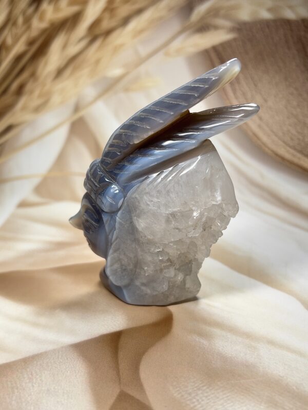 Gray Agate Tribal Carving | 228 GM