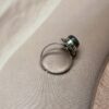 Regal Oval Amber Flash Labradorite Ring | German Silver