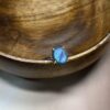 Faceted Electric-Blue Flash Labradorite Ring | German Silver