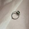 Faceted Electric-Blue Flash Labradorite Ring | German Silver