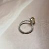 Baguette Cut Citrine Ring | Adjustable | German Silver