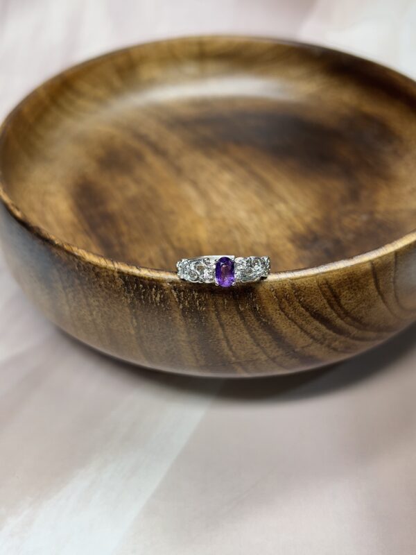 Gorgeous Amethyst Ornate Ring | Exclusive | German Silver