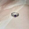 Gorgeous Amethyst Ornate Ring | Exclusive | German Silver