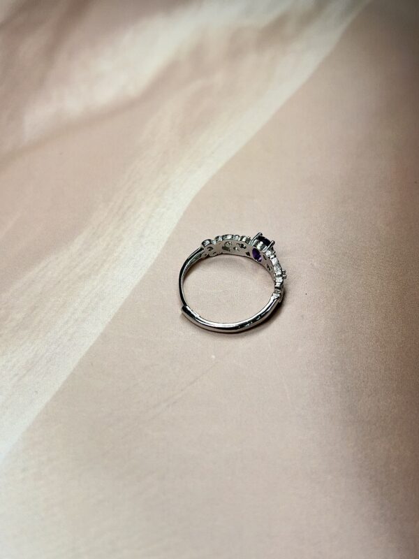 Gorgeous Amethyst Ornate Ring | Exclusive | German Silver