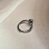 Premium Cabochon Aquamarine Ring | German Silver | Aqua Blue