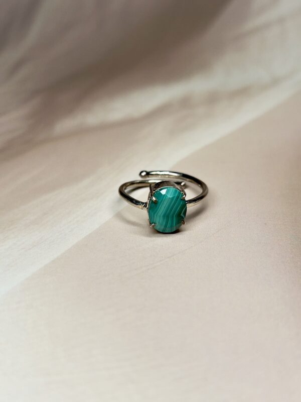Malachite Ring | German Silver