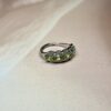 IMG_1907 Peridot 5 Stone Ring | Premium | German Silver