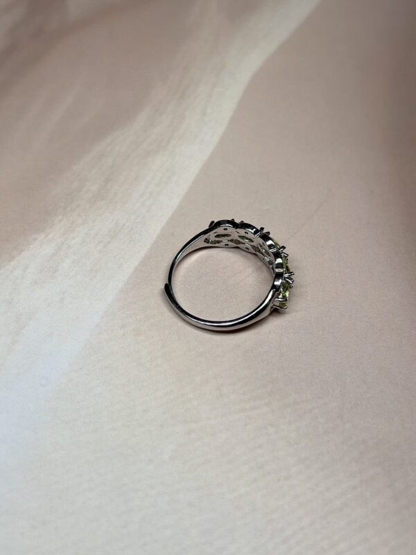 IMG_1909 Peridot 5 Stone Ring | Premium | German Silver