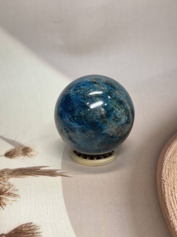 IMG_1939 Blue Apatite Sphere | 375 GM | Throat & Third Eye Chakra