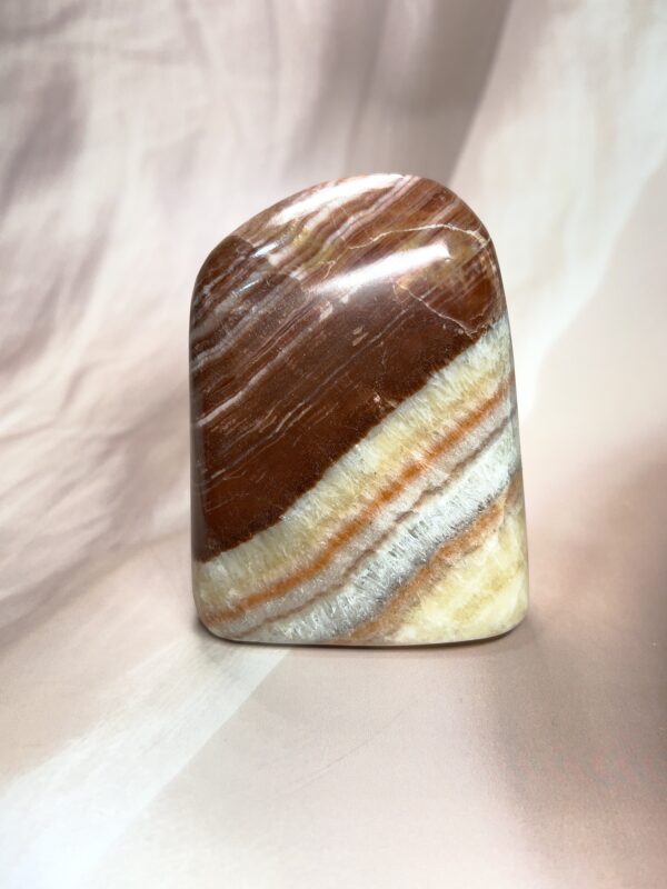 Brown Banded Aragonite Freeform | 370 GM