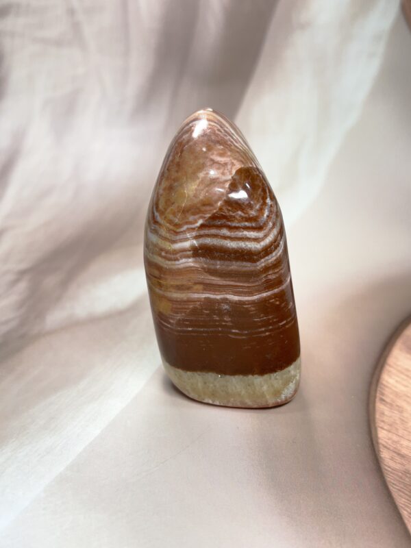 Brown Banded Aragonite Freeform | 370 GM