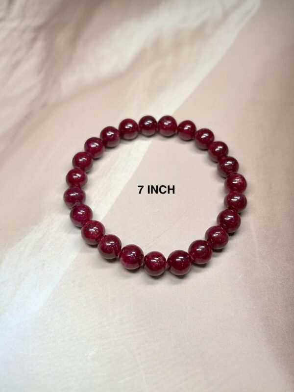 IMG_2045 Natural Ruby Bracelet | 8MM | 2 Sizes | Lab-Certified