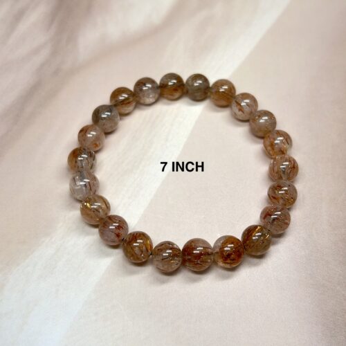 Copper Rutile Quartz  Bracelet | 8MM | 2 Sizes