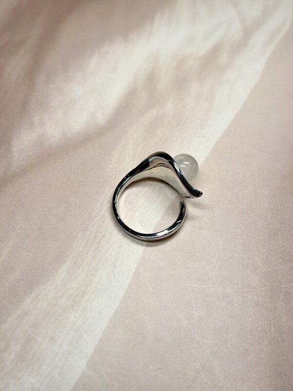 Morning Dew Crystal Rings | 8 Natural Crystal Options | German Silver