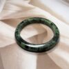Exclusive Full Green Zoisite Crystal Bangle | 6.3 CM