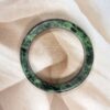 Exclusive Full Green Zoisite Crystal Bangle | 6.3 CM