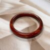 Exclusive Full Dark Carnelian Crystal Bangle | 6 CM