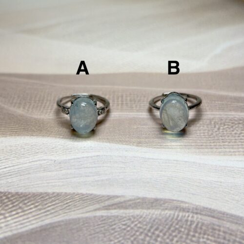Aquamarine Rings | 2 Styles | Adjustable | German Silver